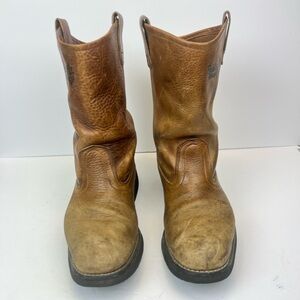 Field & Stream Brown Cowboy Boots Classic Western Style Men’s Size 9D